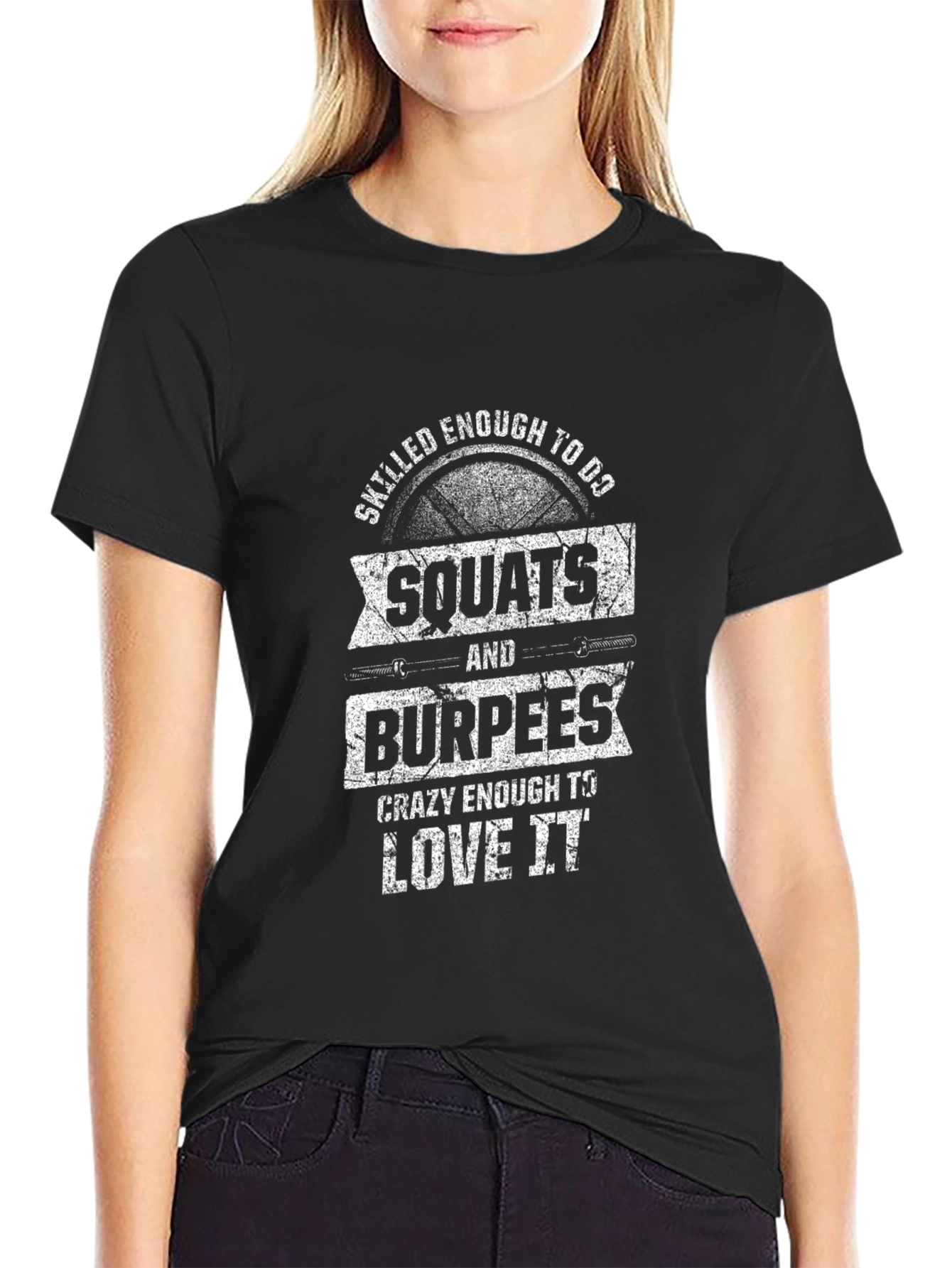 Squats & Burpees Workout T-Shirt - Fitness Apparel