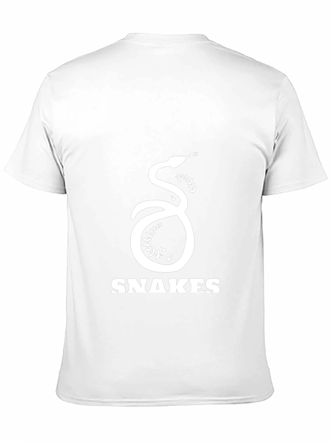 Snakes Graphic Tee - Black Cotton T-Shirt