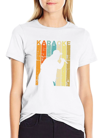Karaoke Singer Retro T-Shirt