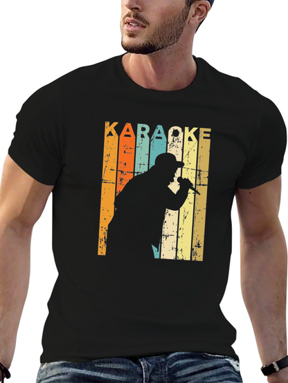Karaoke Singer Retro T-Shirt