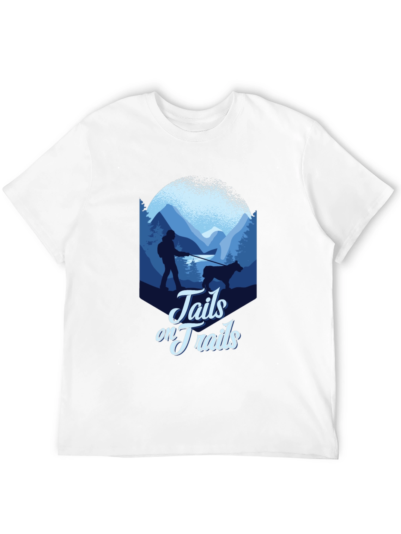 Tails on Trails Graphic Tee - Hiking Adventure