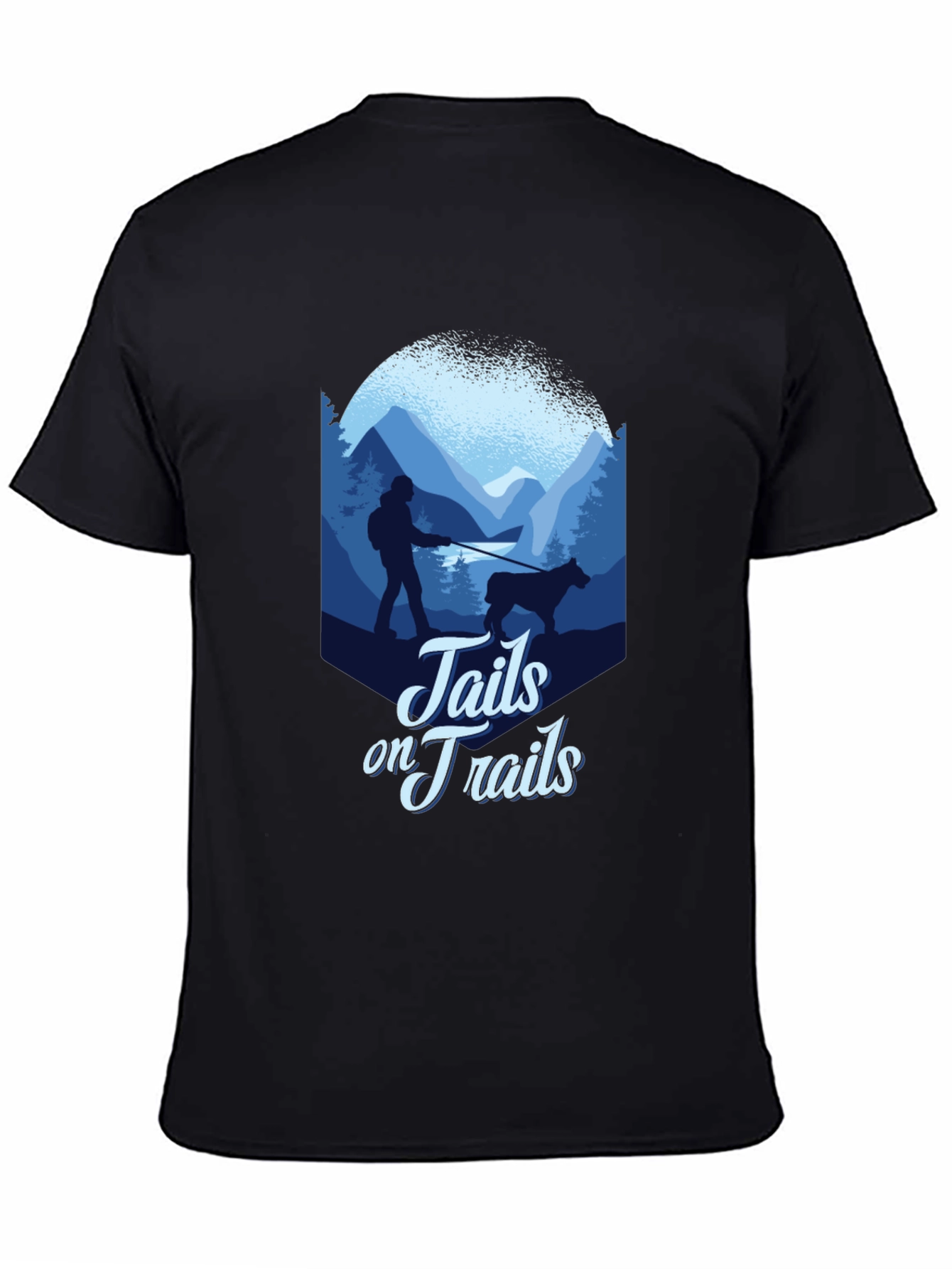 Tails on Trails Graphic Tee - Hiking Adventure
