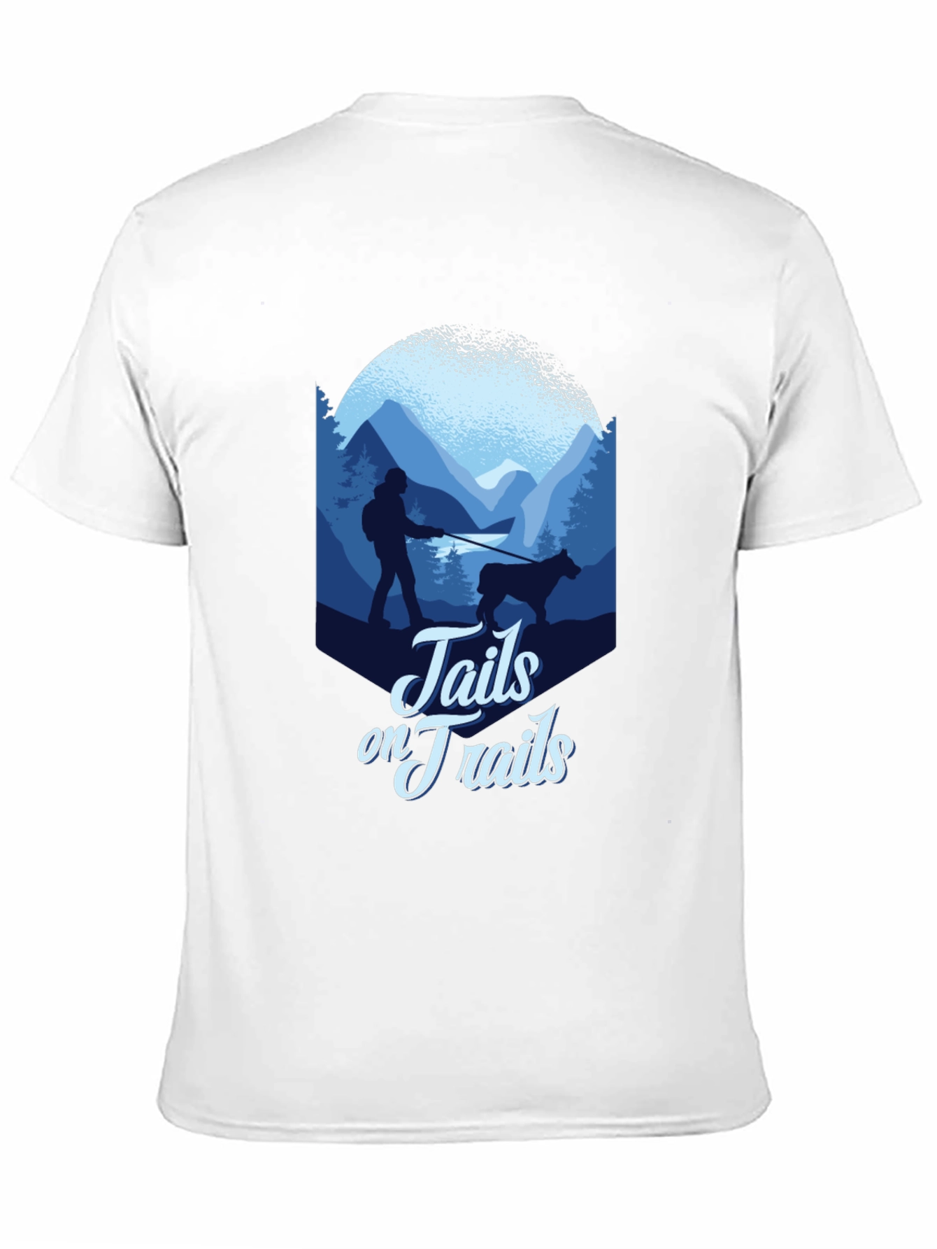 Tails on Trails Graphic Tee - Hiking Adventure