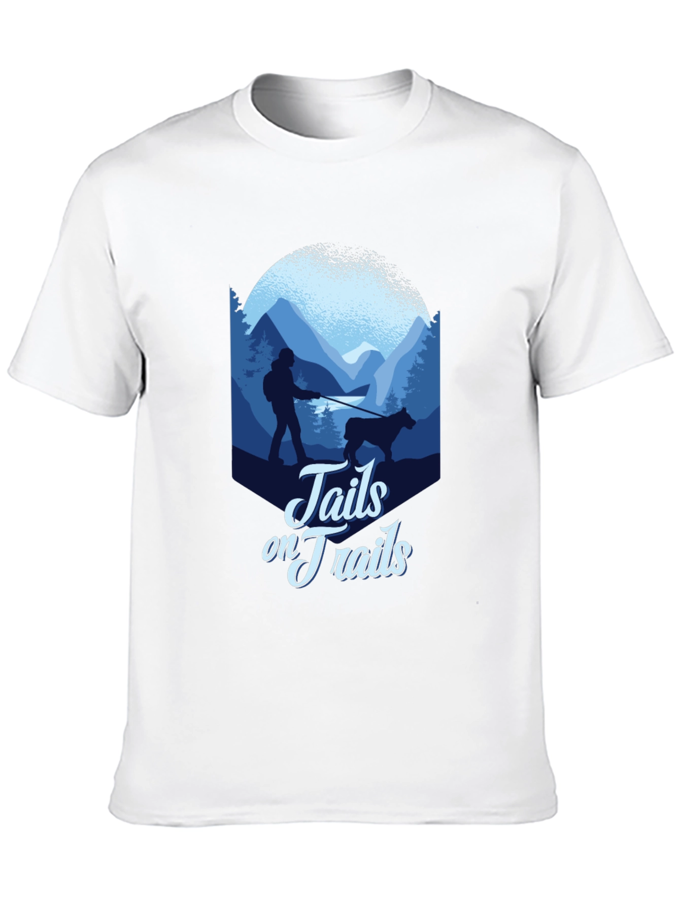 Tails on Trails Graphic Tee - Hiking Adventure