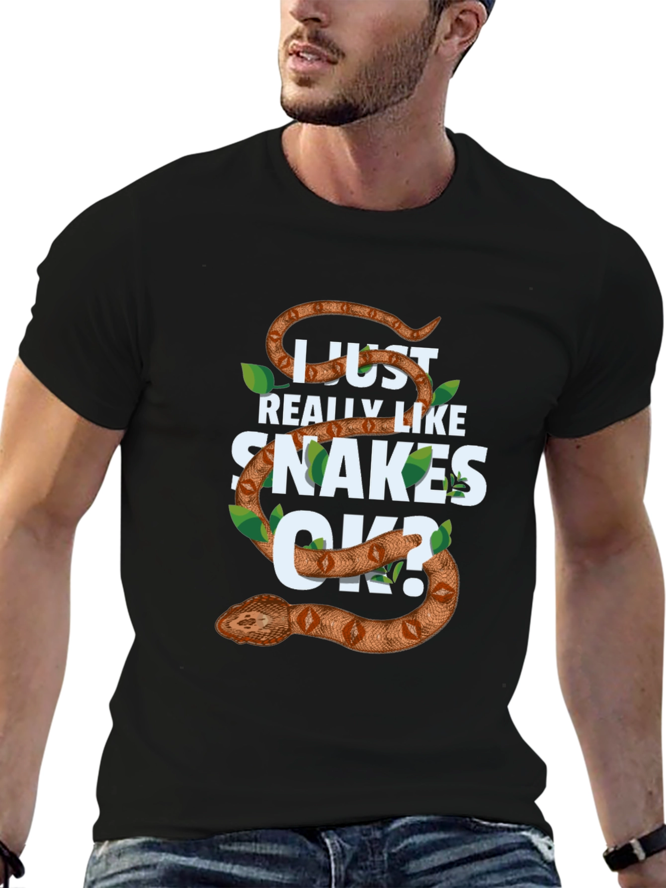 I Just Really Like Snakes OK? Mens T-shirt