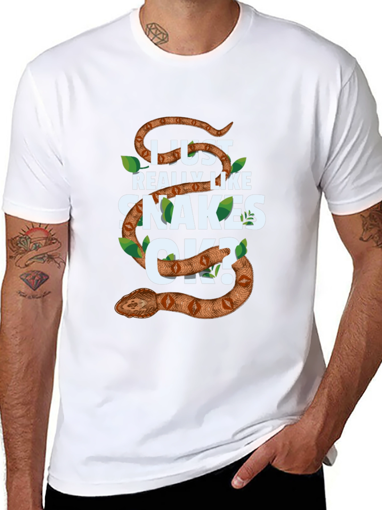I Just Really Like Snakes OK? Mens T-shirt