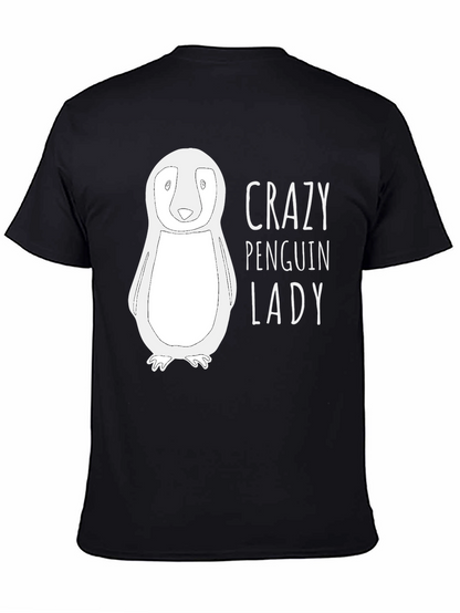 Crazy Penguin Lady T-Shirt - Funny Animal Lover Tee