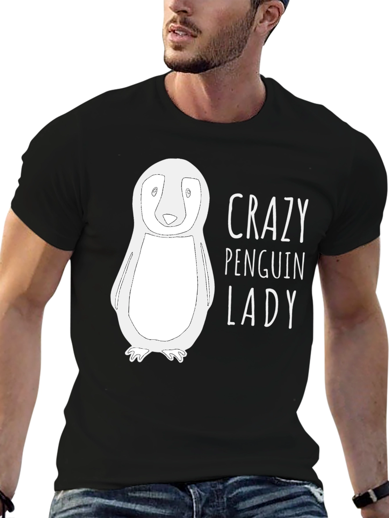 Crazy Penguin Lady T-Shirt - Funny Animal Lover Tee