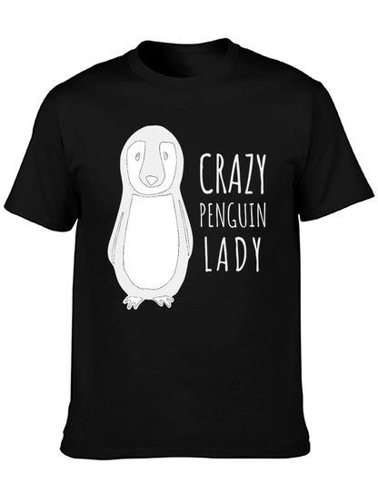 Crazy Penguin Lady T-Shirt - Funny Animal Lover Tee