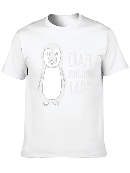 Crazy Penguin Lady T-Shirt - Funny Animal Lover Tee