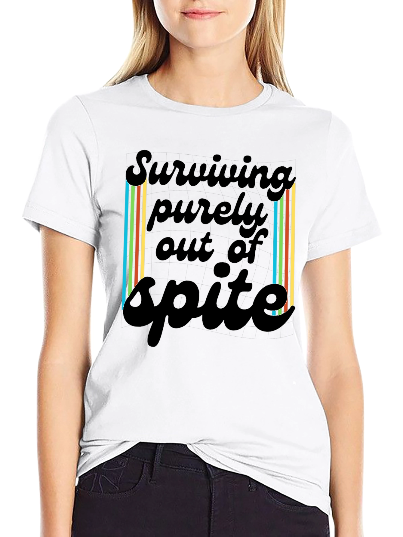 Surviving Spite T-Shirt - Black Casual Tee