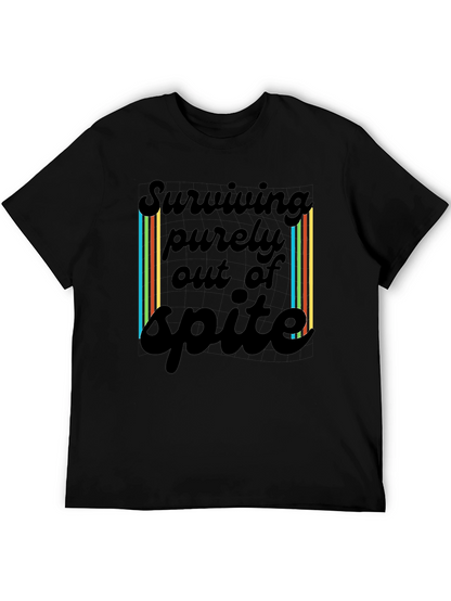 Surviving Spite T-Shirt - Black Casual Tee