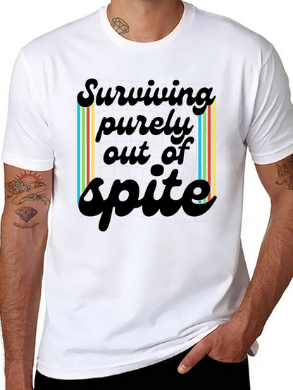Surviving Spite T-Shirt - Black Casual Tee