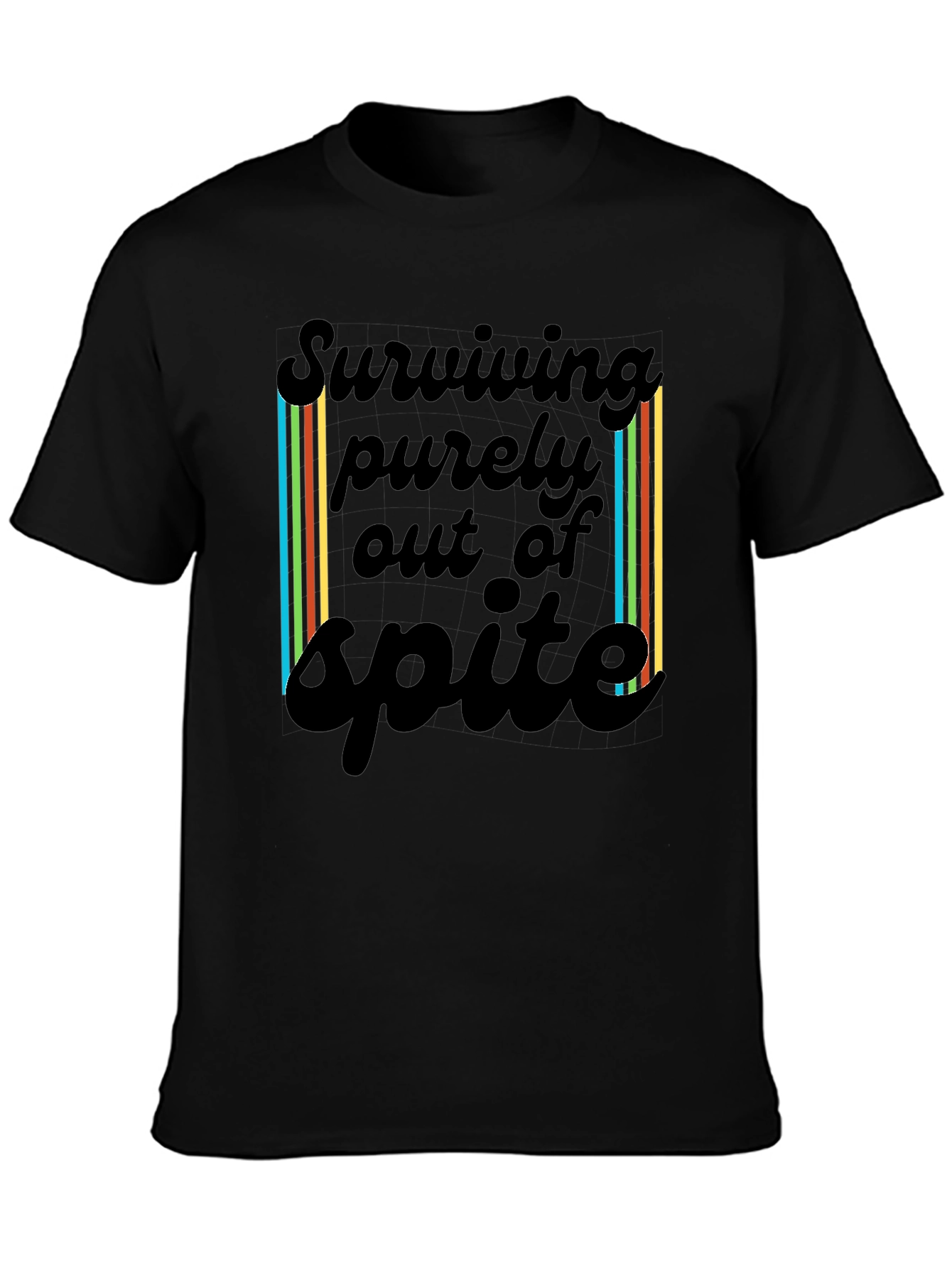 Surviving Spite T-Shirt - Black Casual Tee