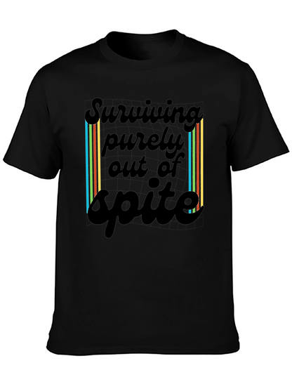 Surviving Spite T-Shirt - Black Casual Tee