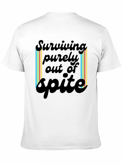 Surviving Spite T-Shirt - Black Casual Tee