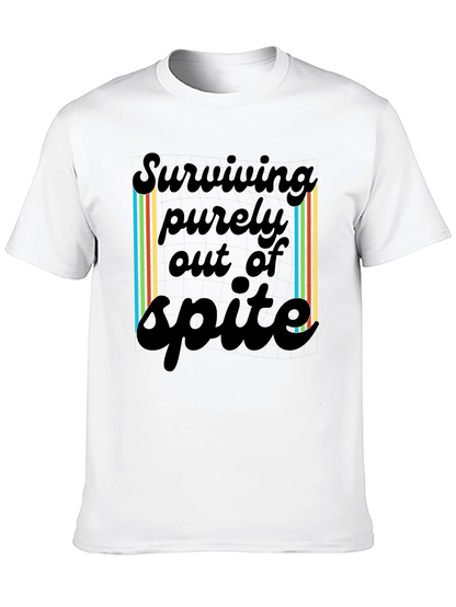 Surviving Spite T-Shirt - Black Casual Tee