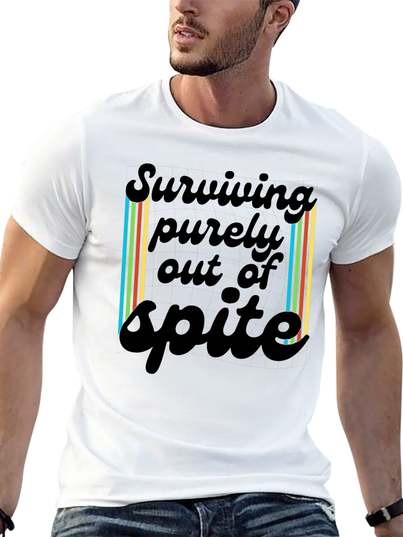 Surviving Spite T-Shirt - Black Casual Tee