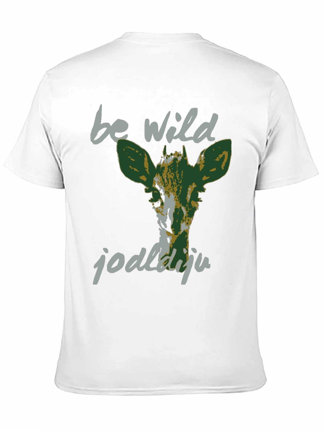 Be Wild Graphic Tee - Black Cotton T-Shirt