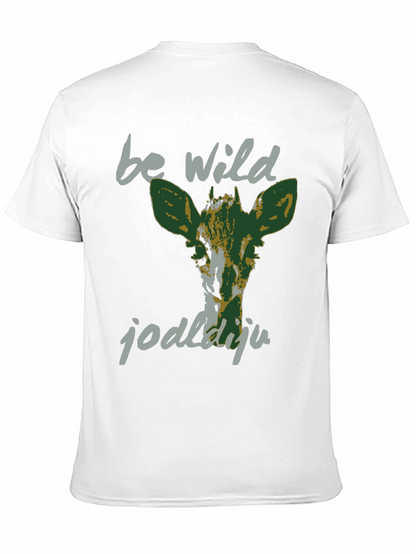 Be Wild Graphic Tee - Black Cotton T-Shirt