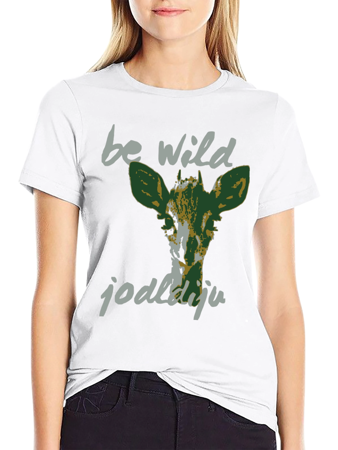 Be Wild Graphic Tee - Black Cotton T-Shirt