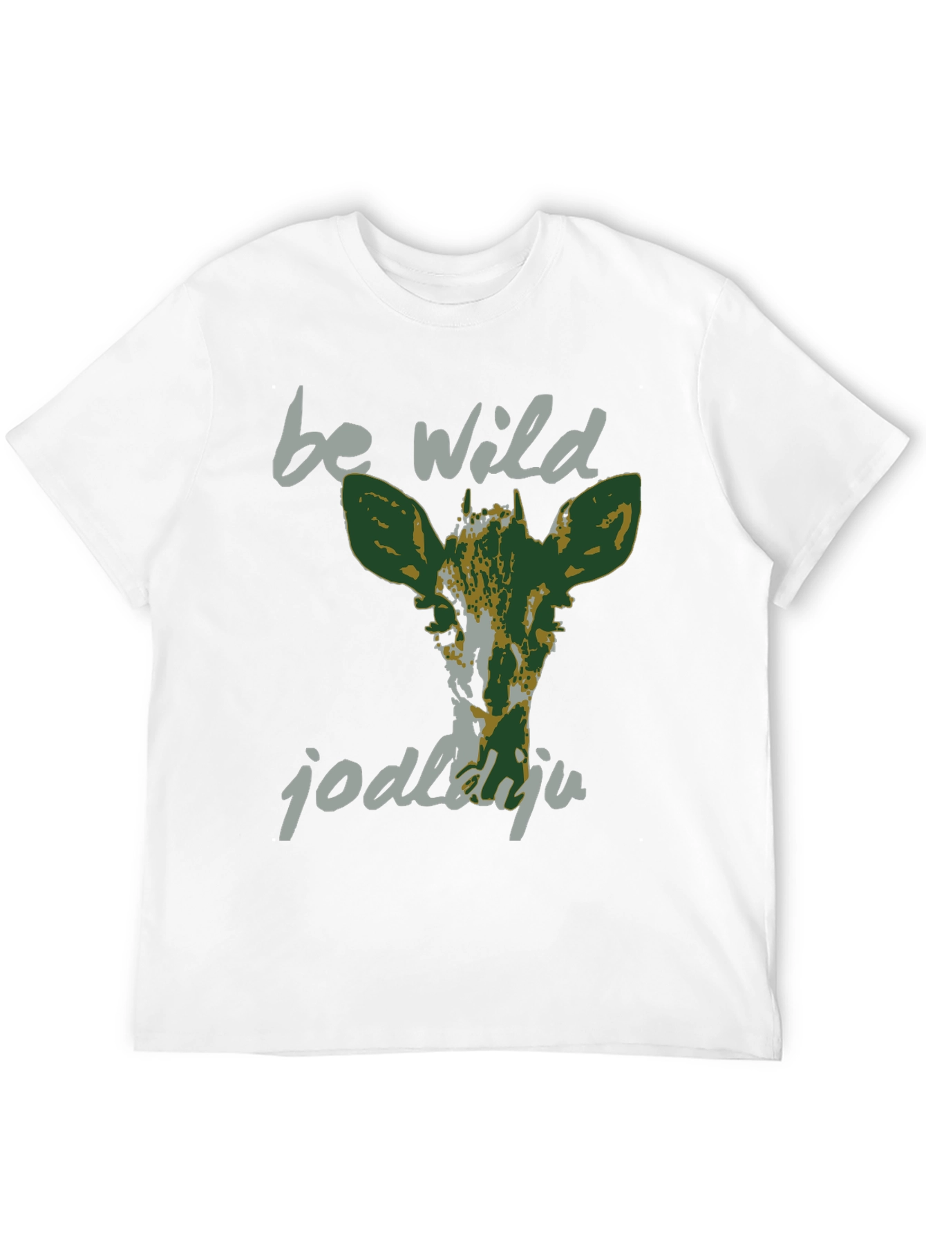 Be Wild Graphic Tee - Black Cotton T-Shirt
