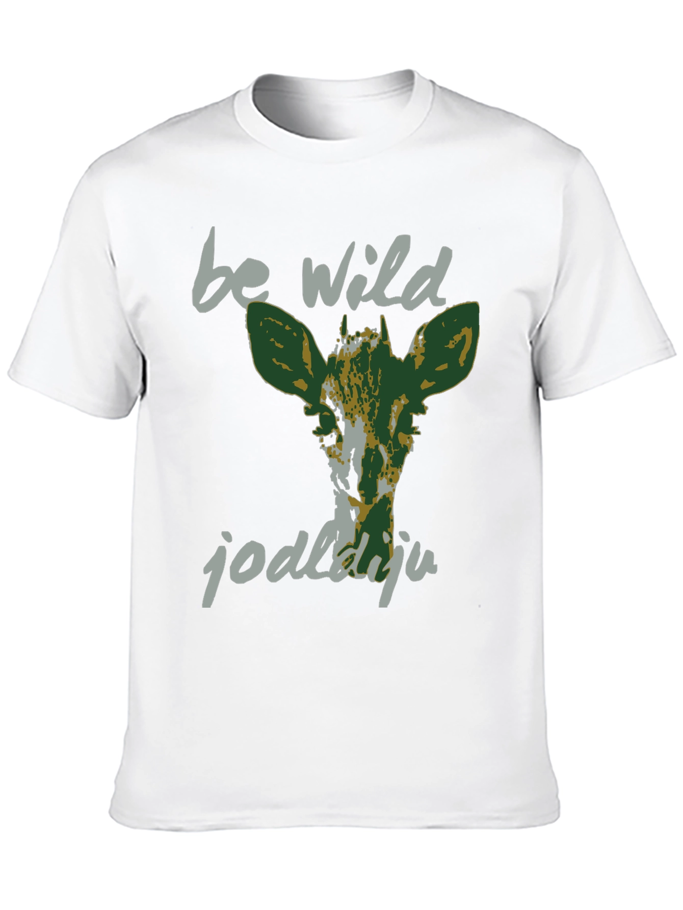 Be Wild Graphic Tee - Black Cotton T-Shirt