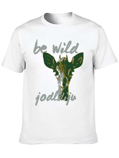 Be Wild Graphic Tee - Black Cotton T-Shirt