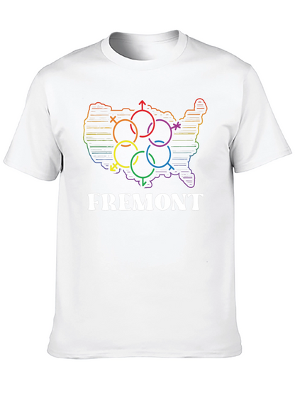 Fremont LGBTQ Pride USA Map T-Shirt