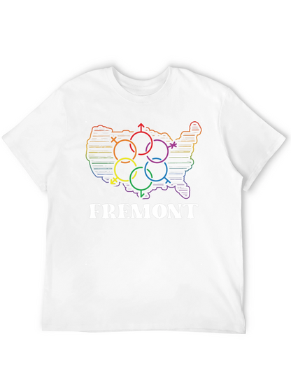 Fremont LGBTQ Pride USA Map T-Shirt