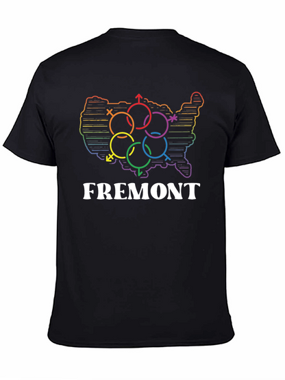 Fremont LGBTQ Pride USA Map T-Shirt