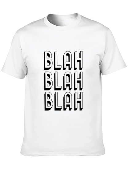 Blah Blah Blah Graphic Tee - Mens Black T-Shirt