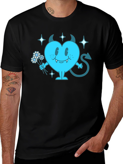 Devil Heart Graphic T-Shirt - Fun & Edgy Tee