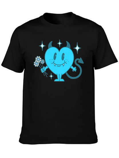 Devil Heart Graphic T-Shirt - Fun & Edgy Tee