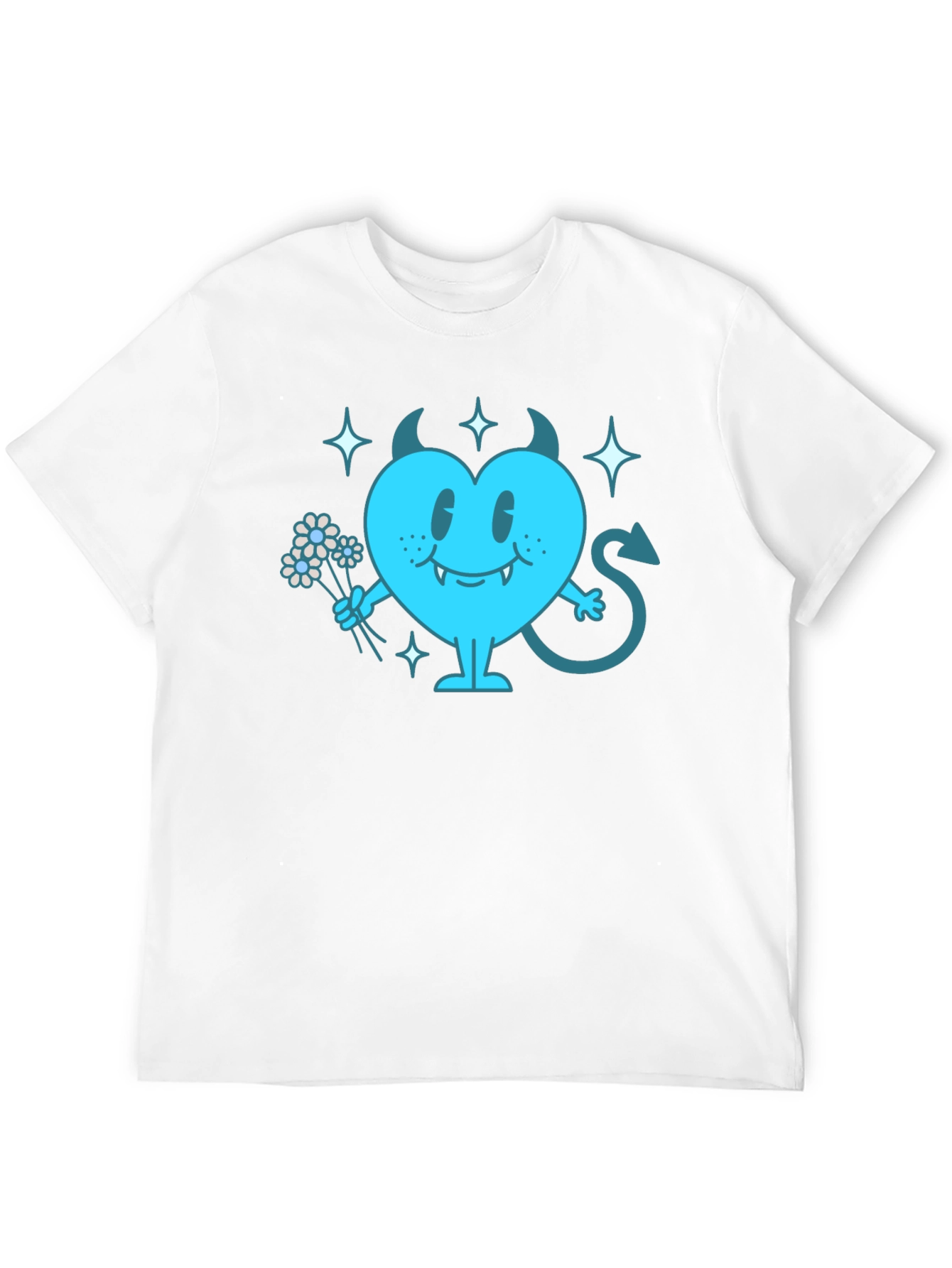 Devil Heart Graphic T-Shirt - Fun & Edgy Tee