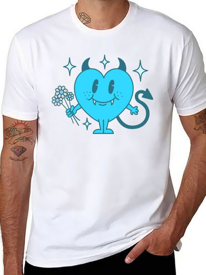 Devil Heart Graphic T-Shirt - Fun & Edgy Tee