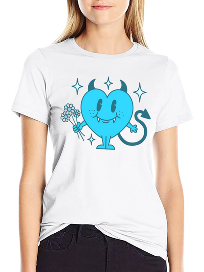 Devil Heart Graphic T-Shirt - Fun & Edgy Tee