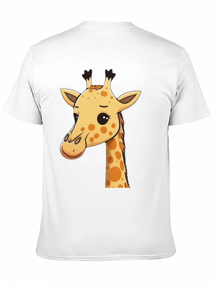 Giraffe Graphic Tee - Mens Black Crew Neck