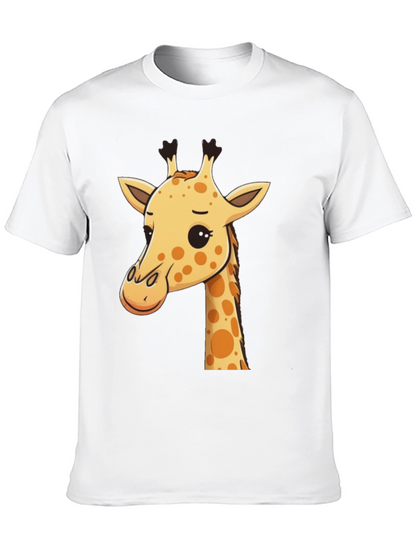 Giraffe Graphic Tee - Mens Black Crew Neck