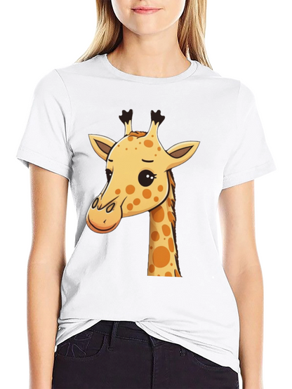 Giraffe Graphic Tee - Mens Black Crew Neck
