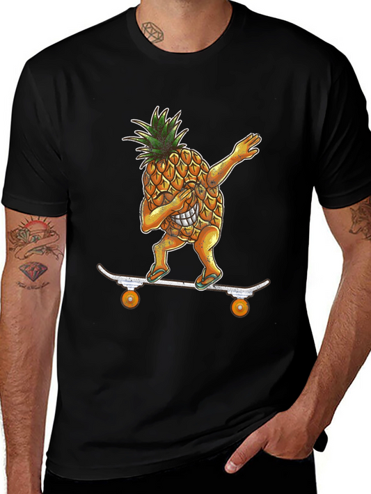 Dabbing Pineapple Skateboard T-Shirt - Cool & Unique!