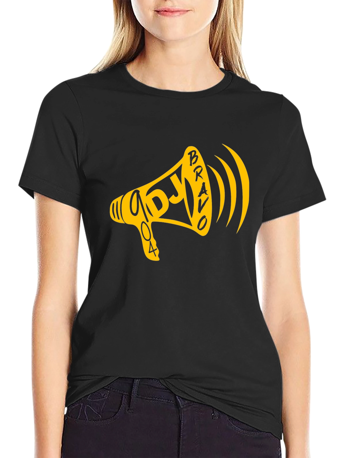 DJ Bravo 404 Graphic Black Tee