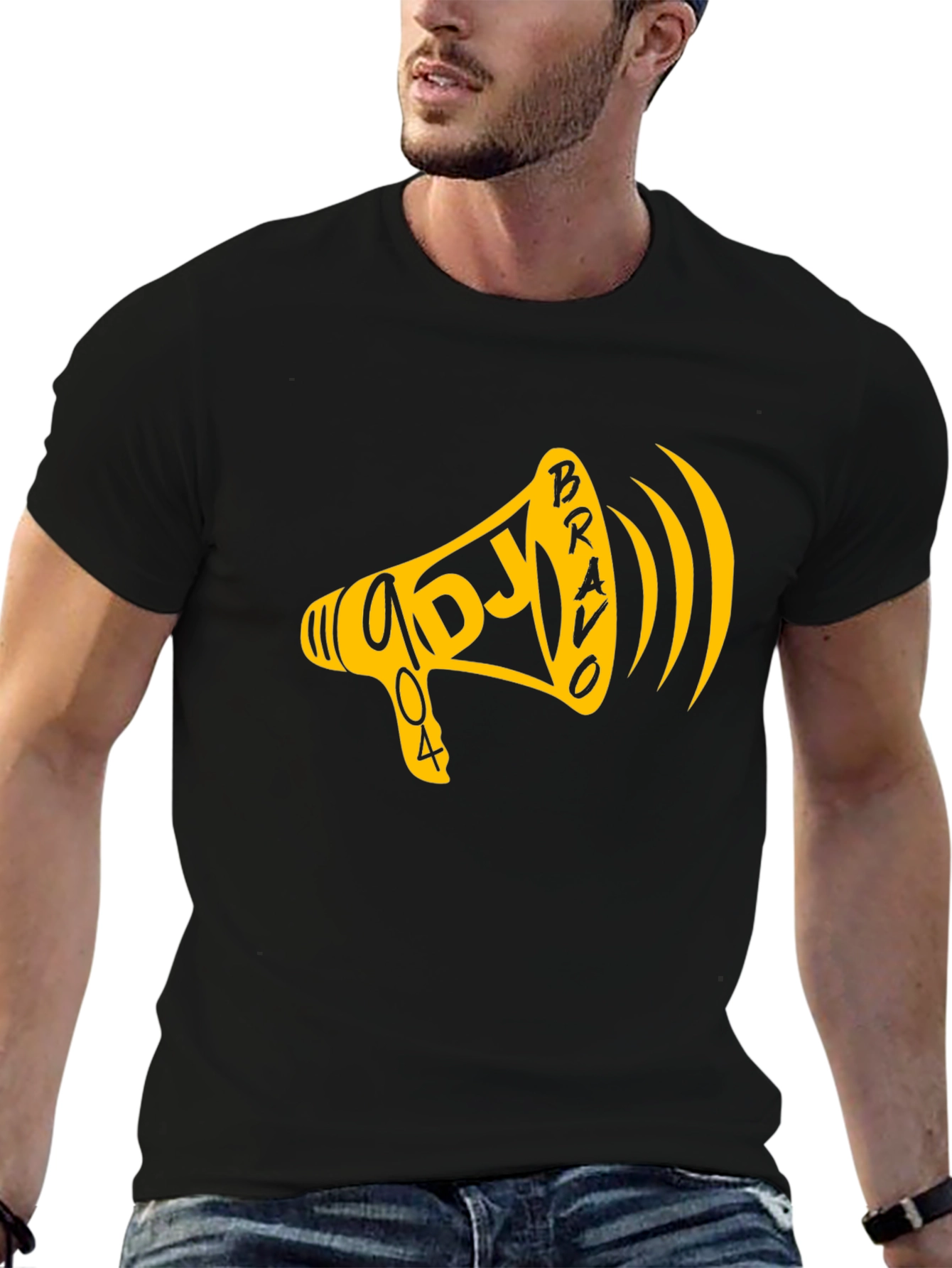DJ Bravo 404 Graphic Black Tee