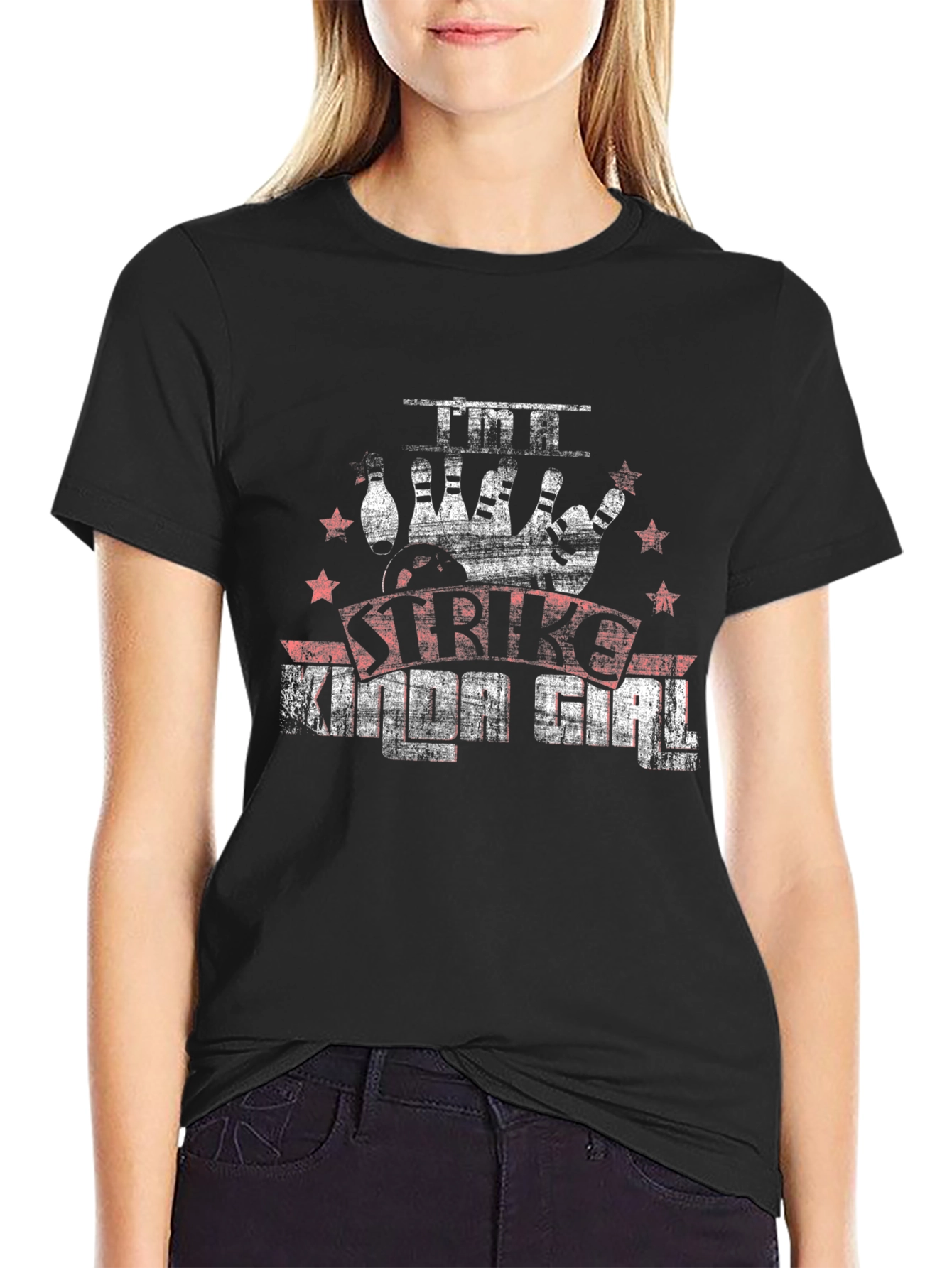 Strike Mode Girl Bowling T-Shirt