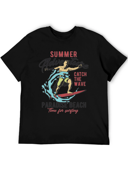 Summer Adventure Surfing Graphic Tee
