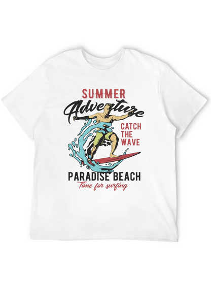 Summer Adventure Surfing Graphic Tee