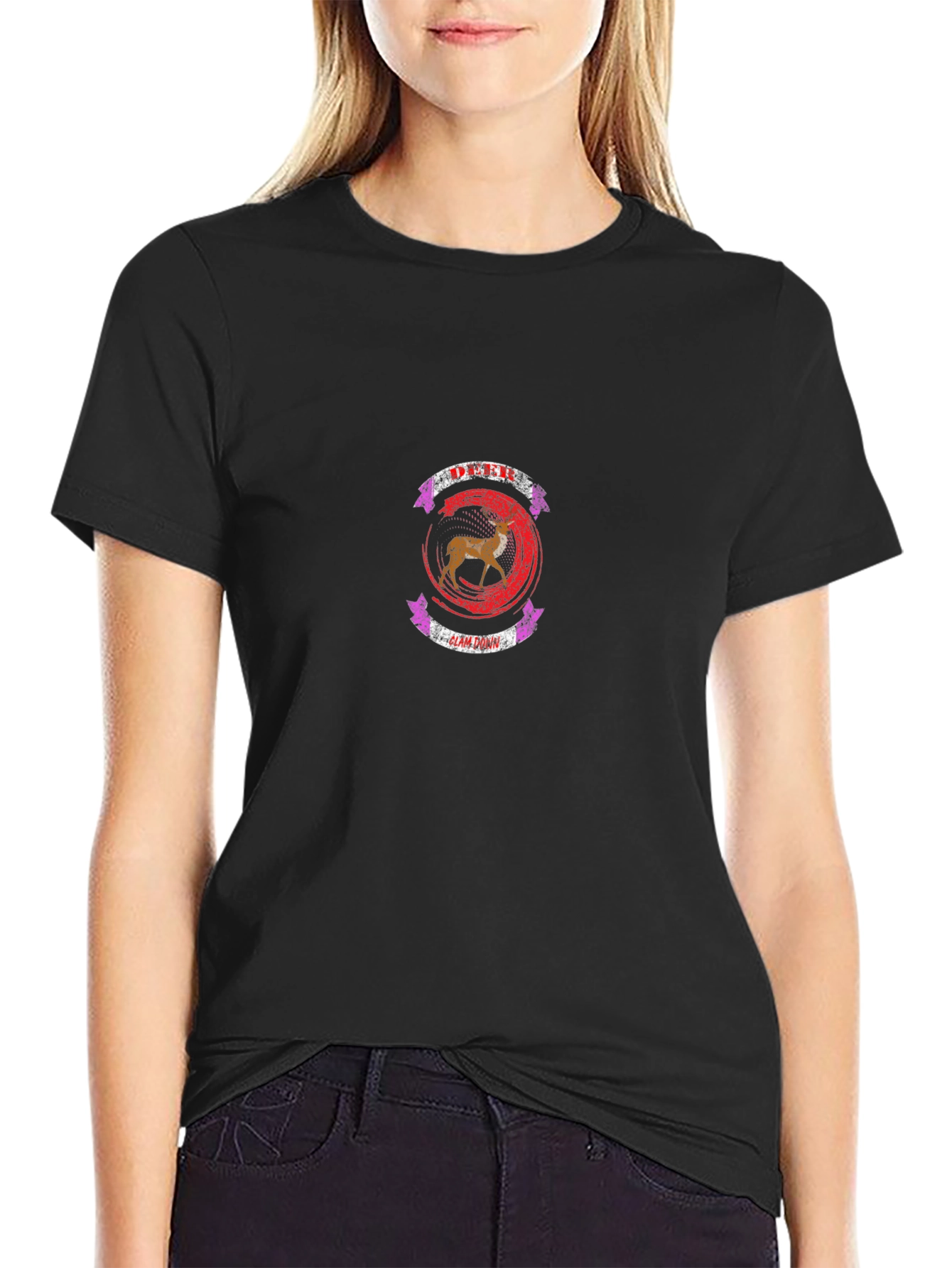 Deer Clan T-Shirt - Black