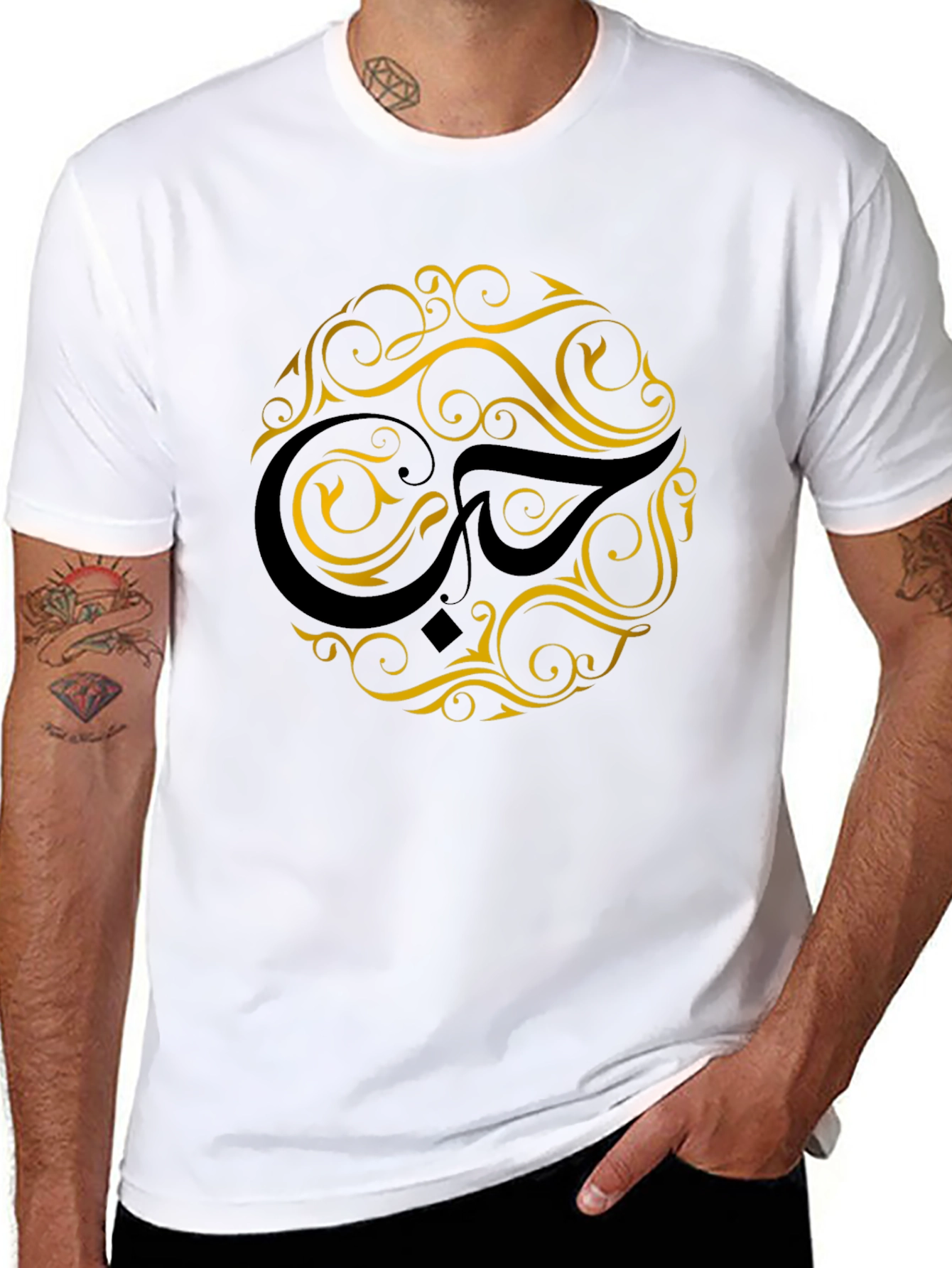 Ornate Graphic Black T-Shirt