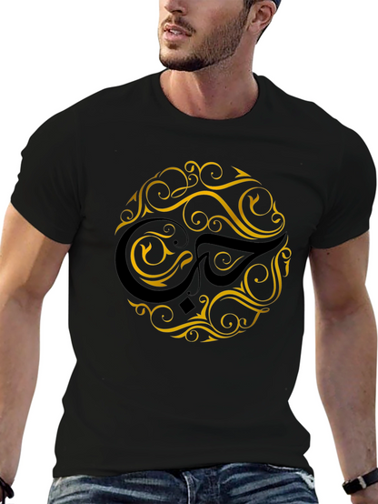 Ornate Graphic Black T-Shirt