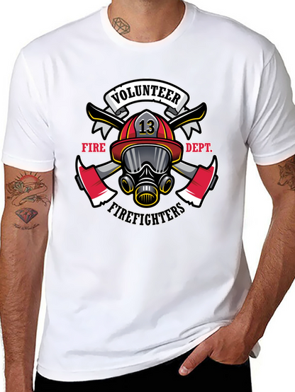 Volunteer Firefighter Graphic Tee - Black